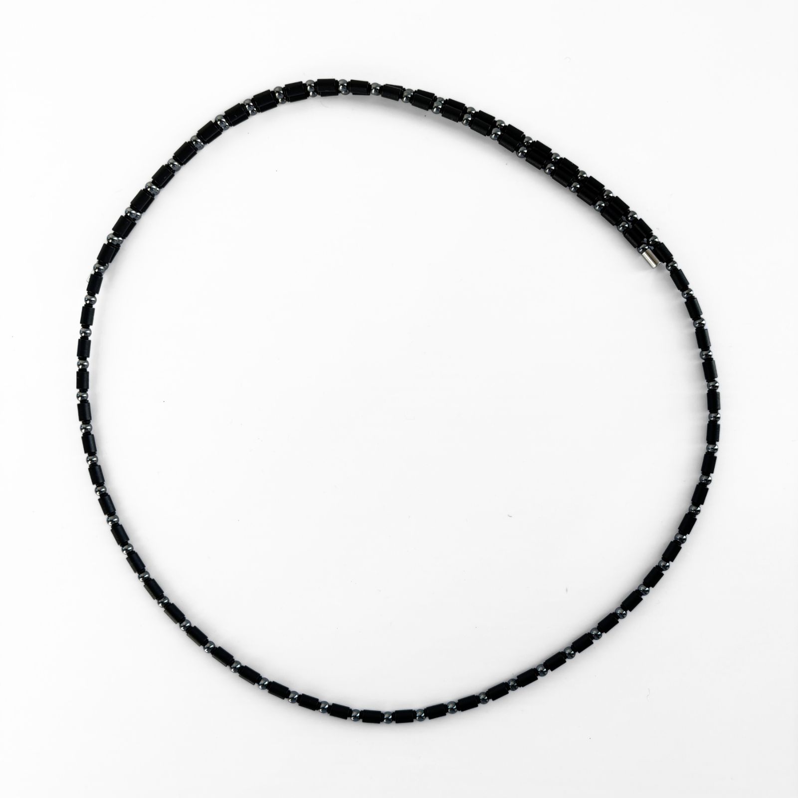 極美品】コアフォース COREFORCE ループネックレス ブラック SUS CFL70