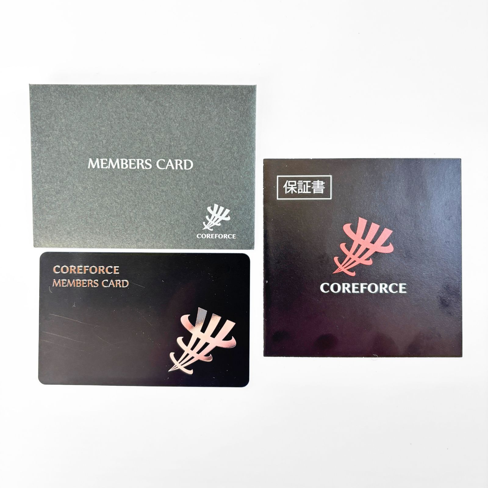 極美品】コアフォース COREFORCE ループネックレス ブラック SUS CFL70