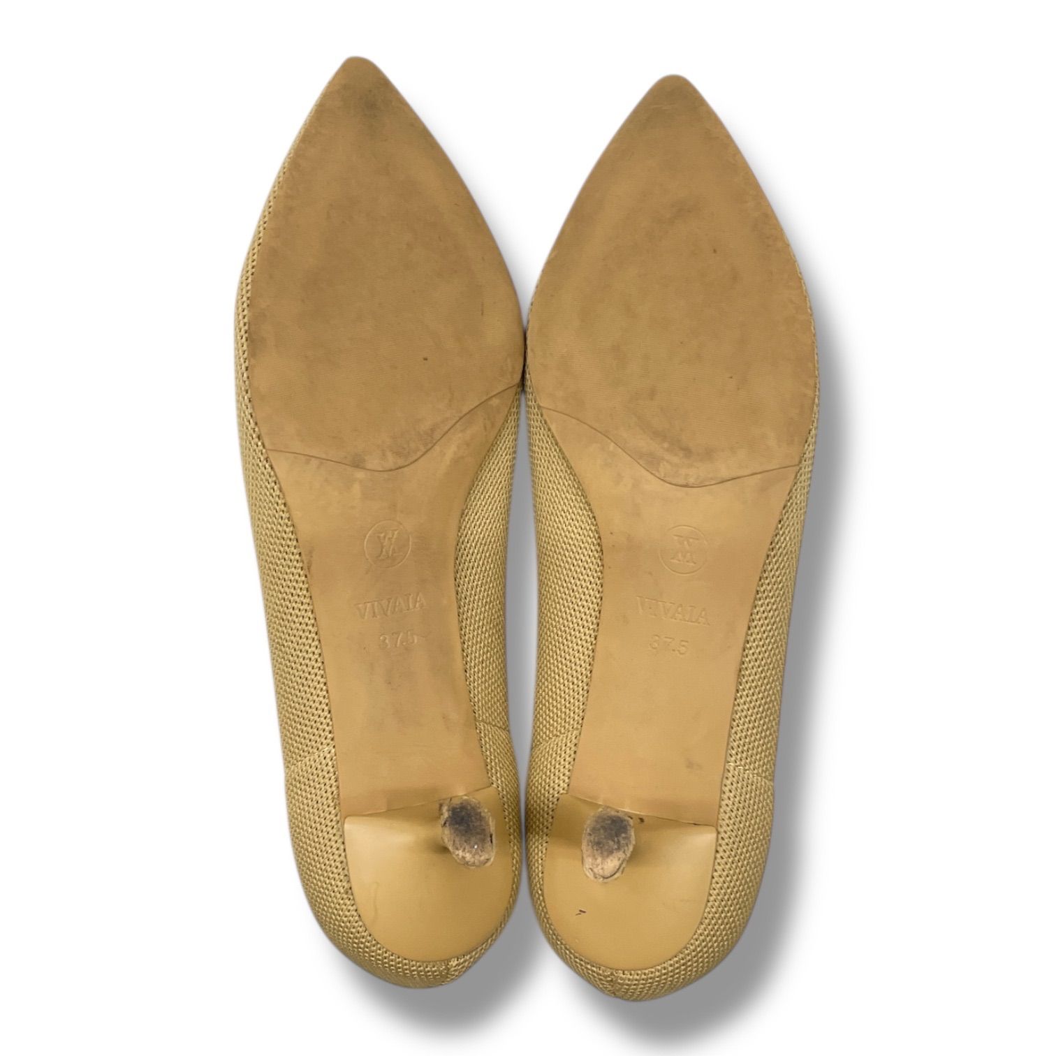 VIVAIA ビバイア ポインテッドトゥパンプス ニットパンプス ヒール