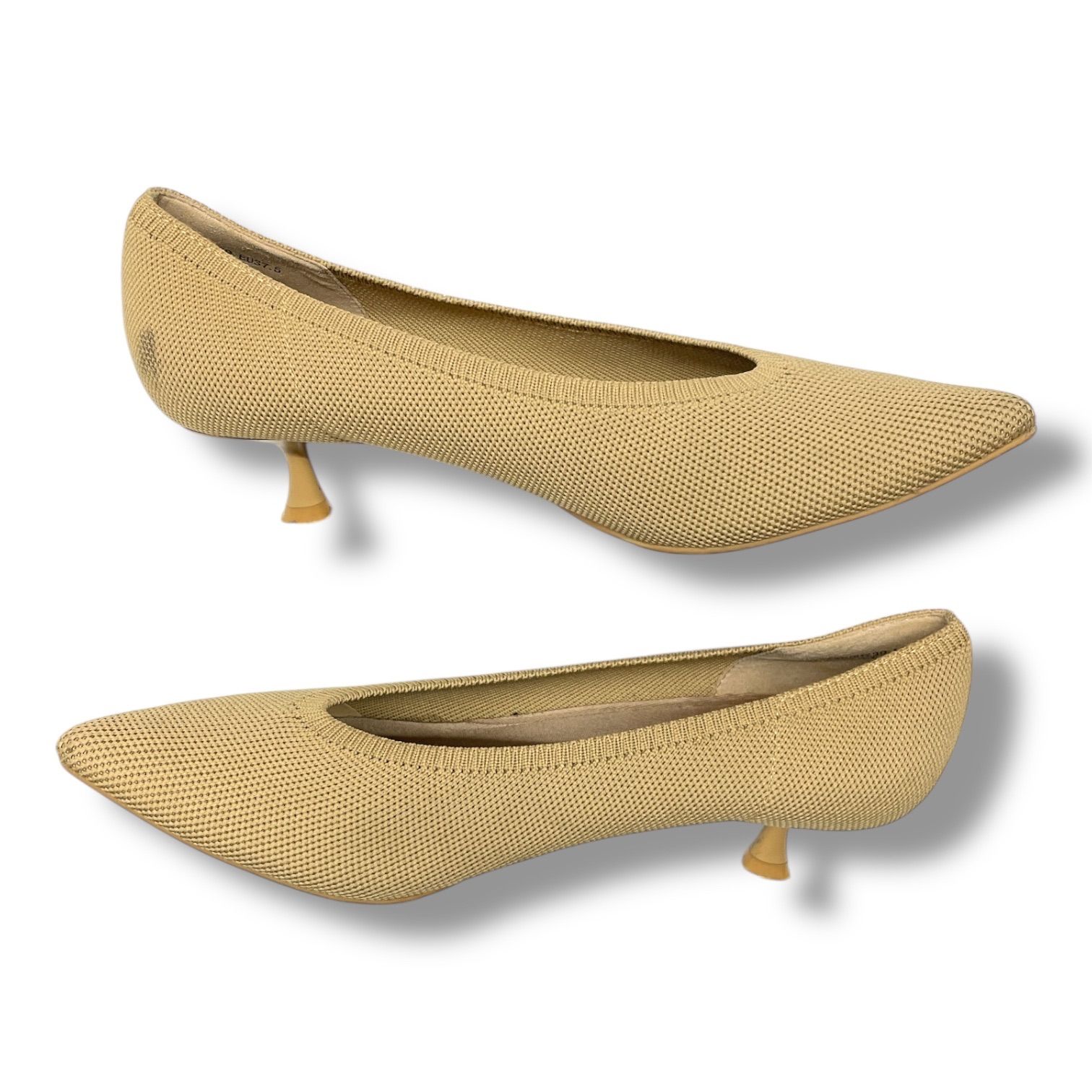 VIVAIA ビバイア ポインテッドトゥパンプス ニットパンプス ヒール