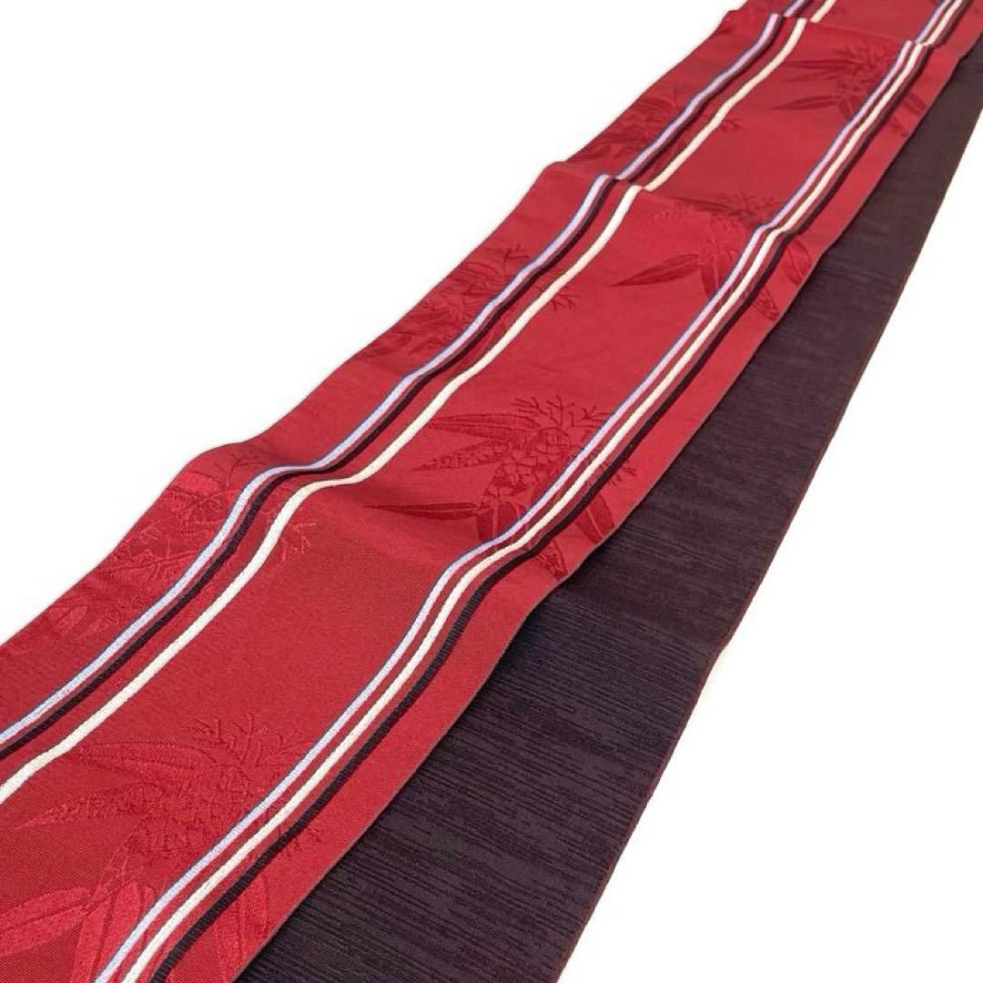 着物と帯 時流 O 25760 s 半幅帯 ハナエモリ 長尺 リバーシブル