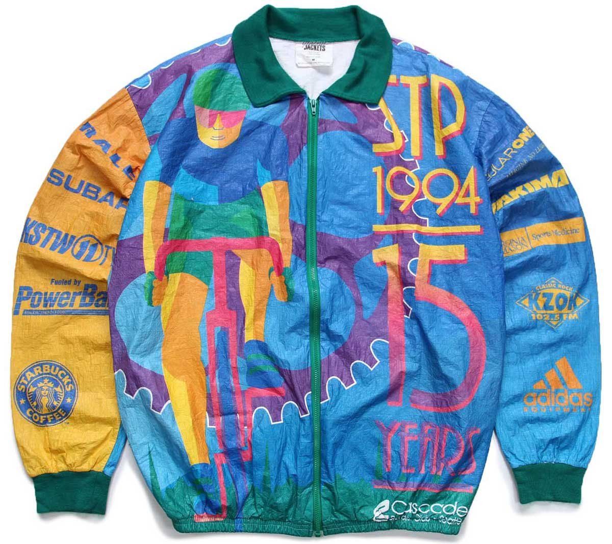 90s STP 1994 Bicycle アート 全面プリント STARBUCKS COFFEE adidas