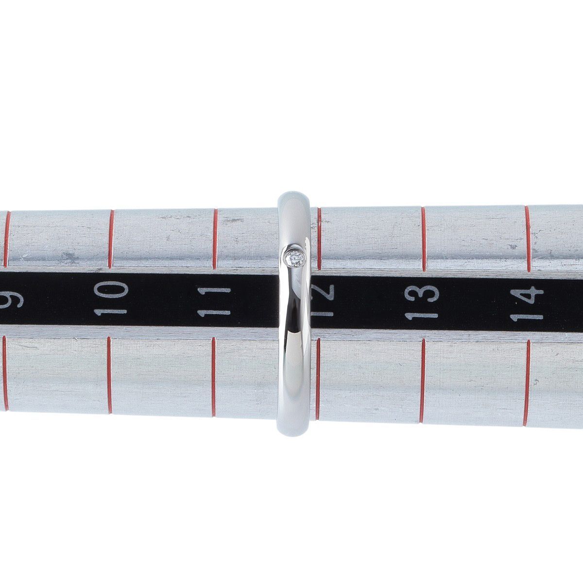 カルティエ ダイヤ リング 1895 ウェディング 1PD #52 幅2.5mm Pt950