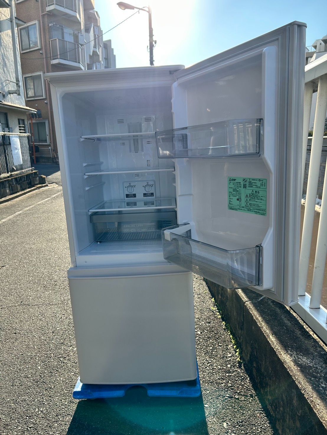 冷蔵庫 三菱 2023年製 MR-P15H-W（684）⚠️【配送エリア限定・自社