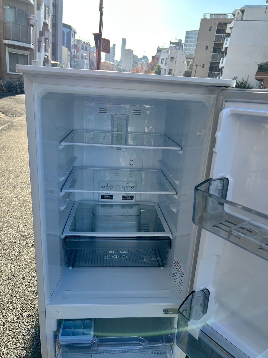 冷蔵庫 三菱 2023年製 MR-P15H-W（684）⚠️【配送エリア限定・自社