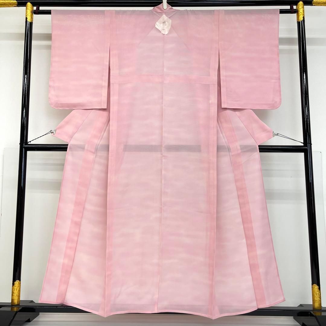 着物と帯 時流 SK 25750 s 正絹 夏着物 色無地 絽 ぼかし ピンク