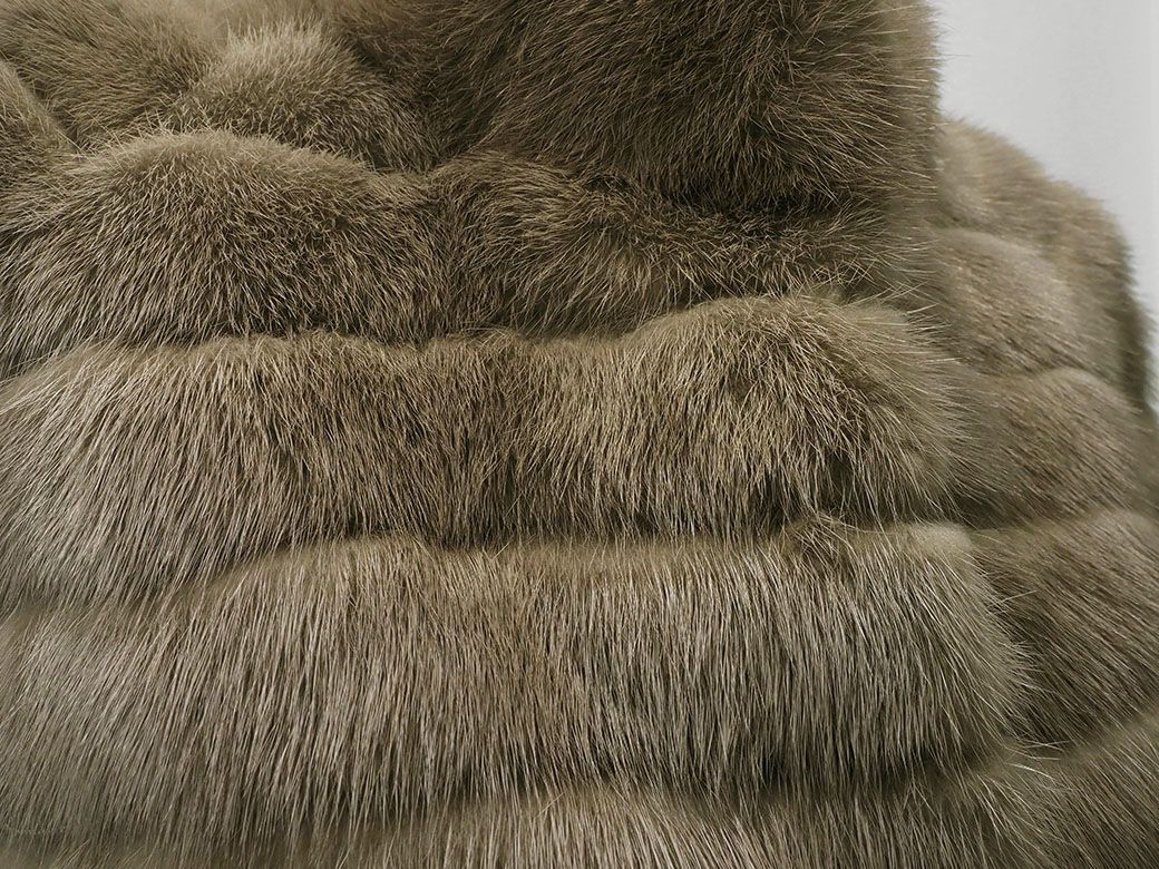 Sov. ソブ ミンク ジャケット 毛皮コート ブラウン レディース ミンク