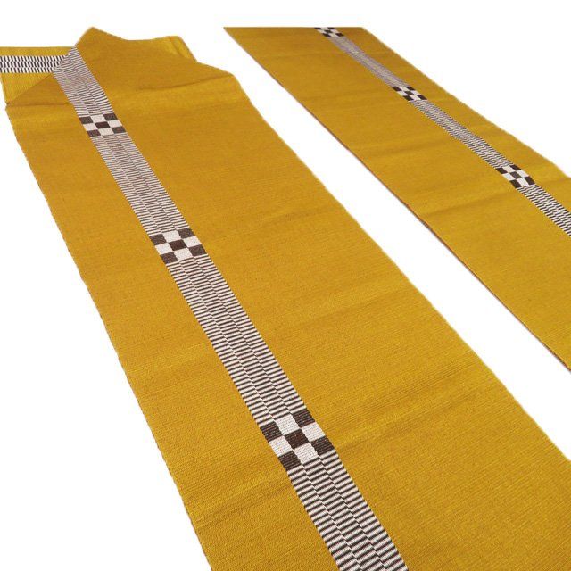 特選 名古屋帯 なごや帯 中古 リサイクル 正絹 カジュアル 本場黄八丈