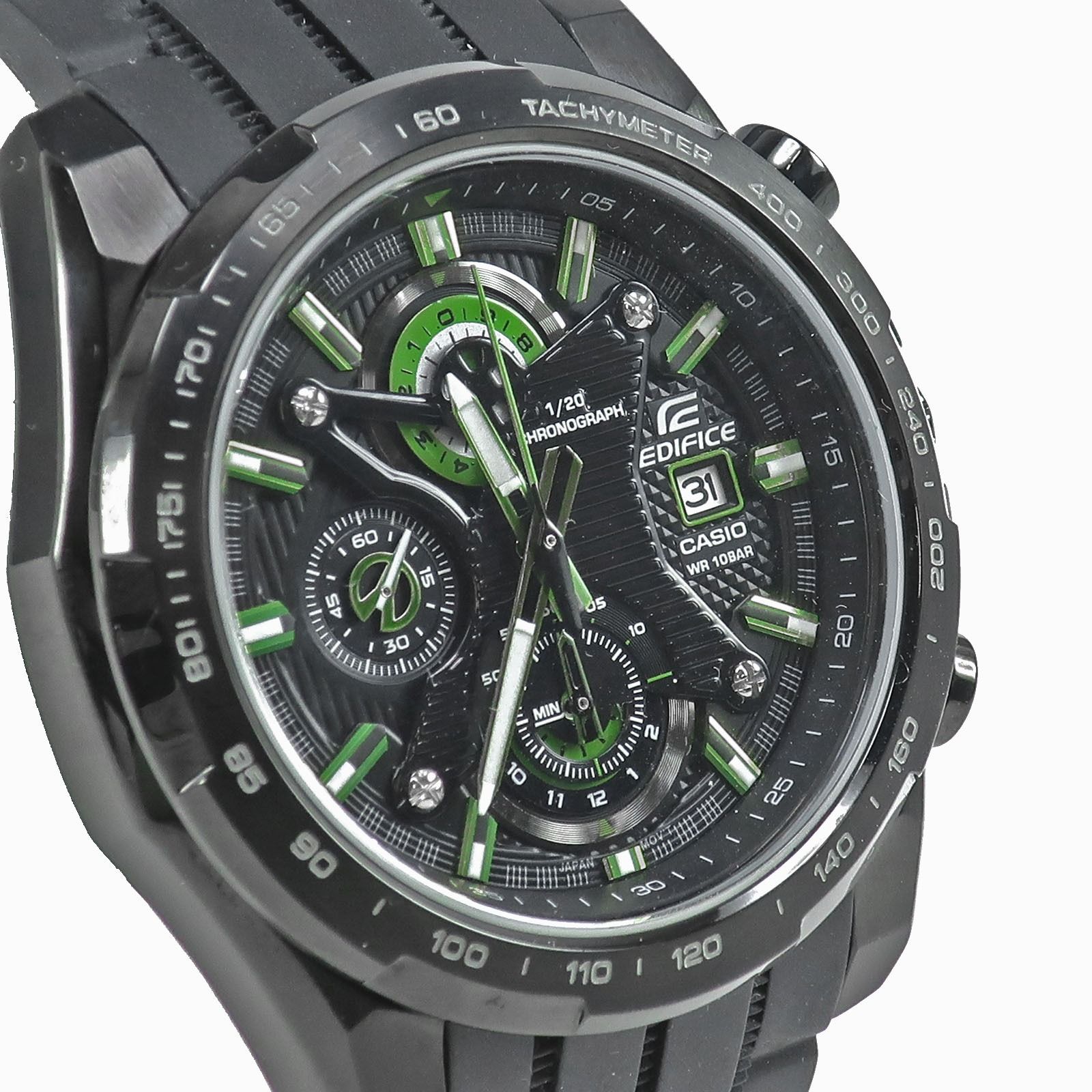  CASIO カシオ エディフィス EFR 523 PBJ 1 AJF ステンレススチール ラバー 黒 クオーツ クロノグラフ メンズ 黒文字盤 腕時計 その他 時計