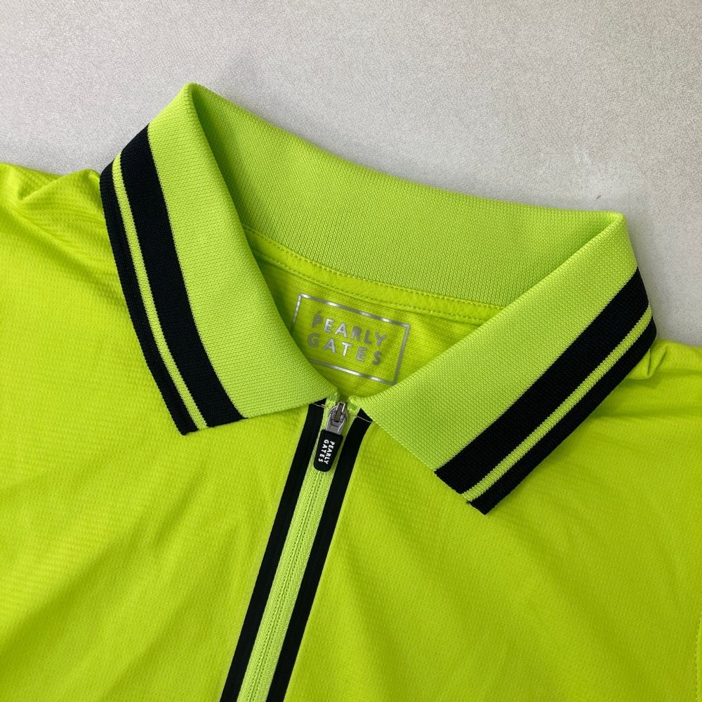 サイズ：0 PEARLY GATES パーリーゲイツ ハーフジップノースリーブ