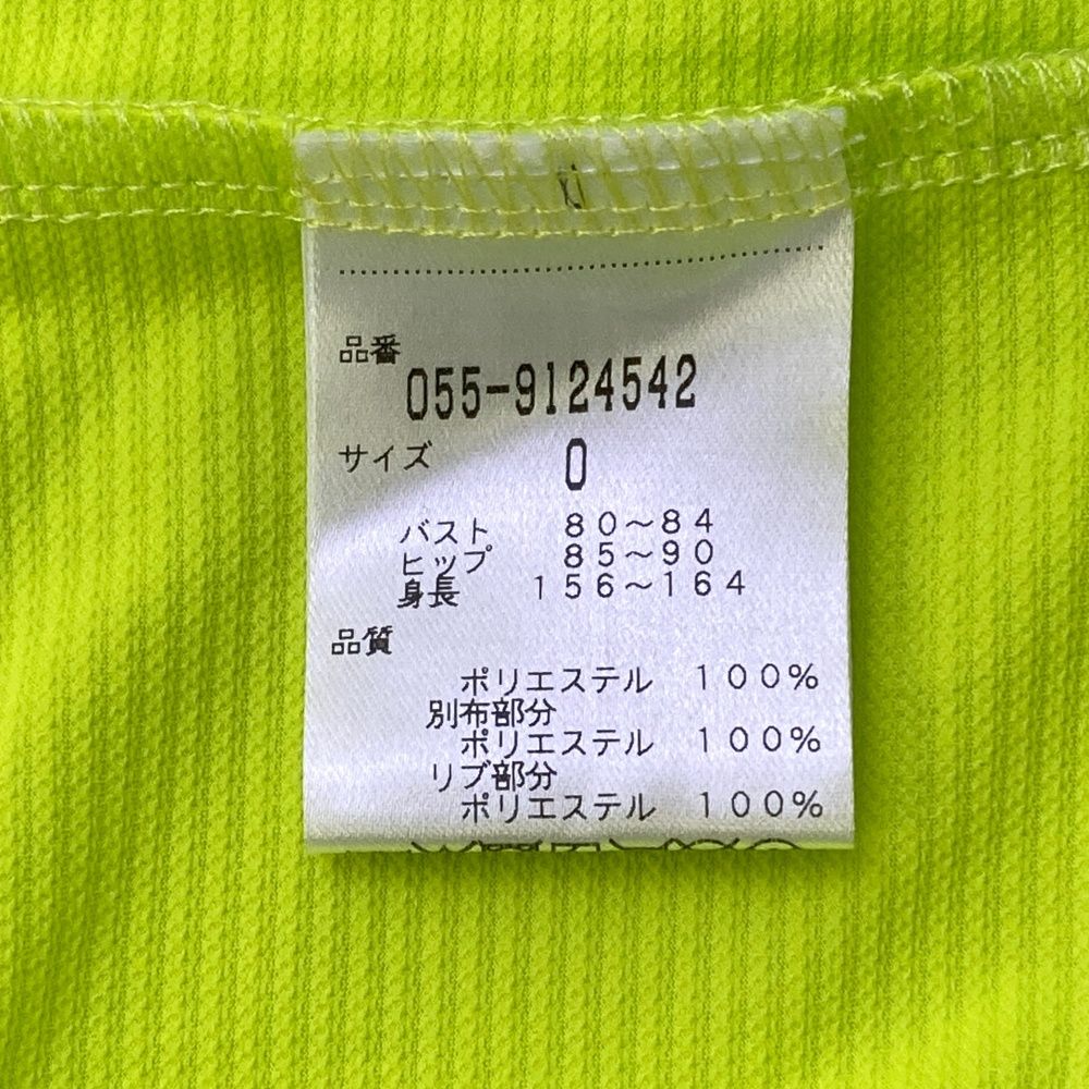 サイズ：0 PEARLY GATES パーリーゲイツ ハーフジップノースリーブ