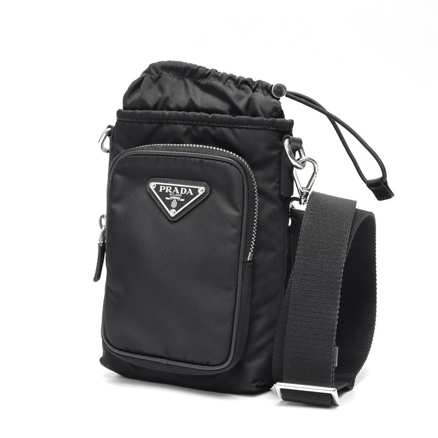 プラダ PRADA Re Nylon スマートフォンケース ショルダーポーチ 2 ZH 155 ナイロン ブラック 商品番号 K 159634