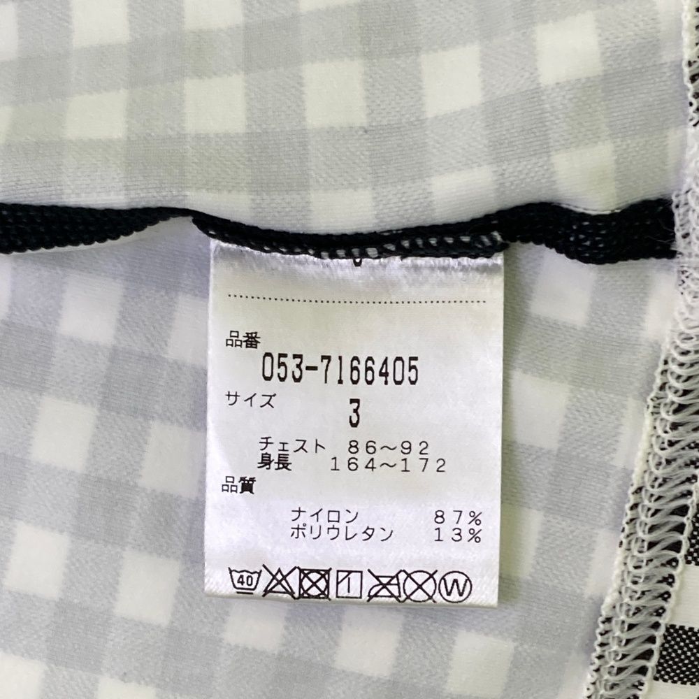 サイズ：3 PEARLY GATES パーリーゲイツ ハイネック 長袖 インナーT