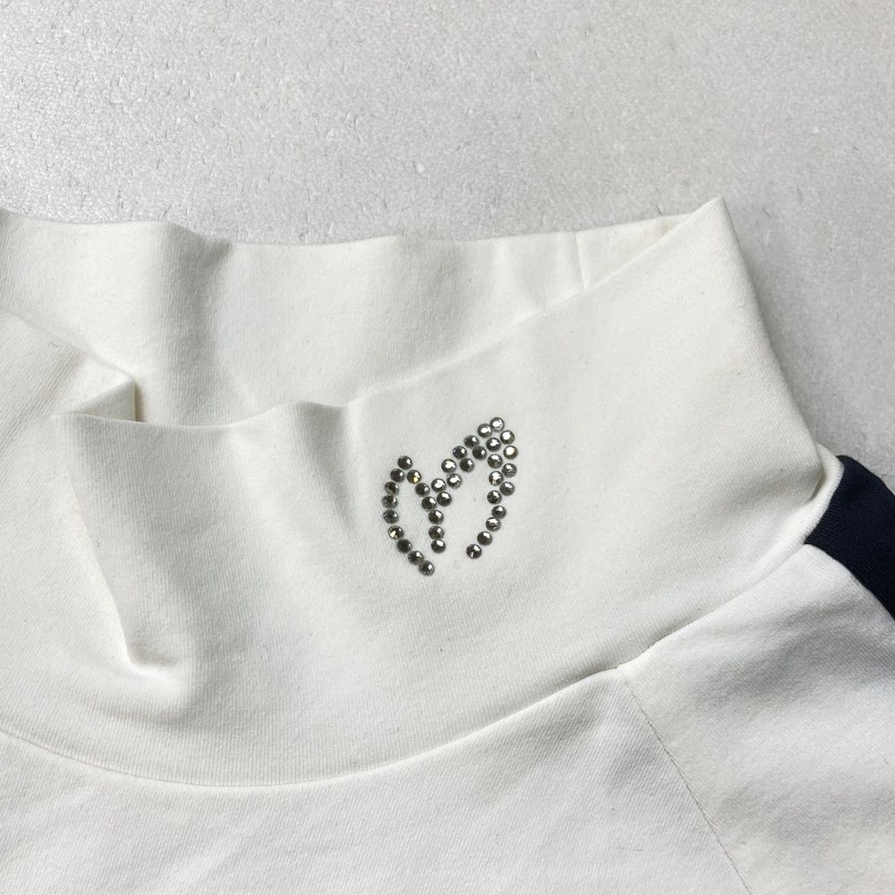 【新品】マスターバニー　半袖 ハイネックシャツ モックネック　刺繍ロゴ／ホワイト サイズ：2 MASTER BUNNY EDITION マスターバニーエディション 2023年