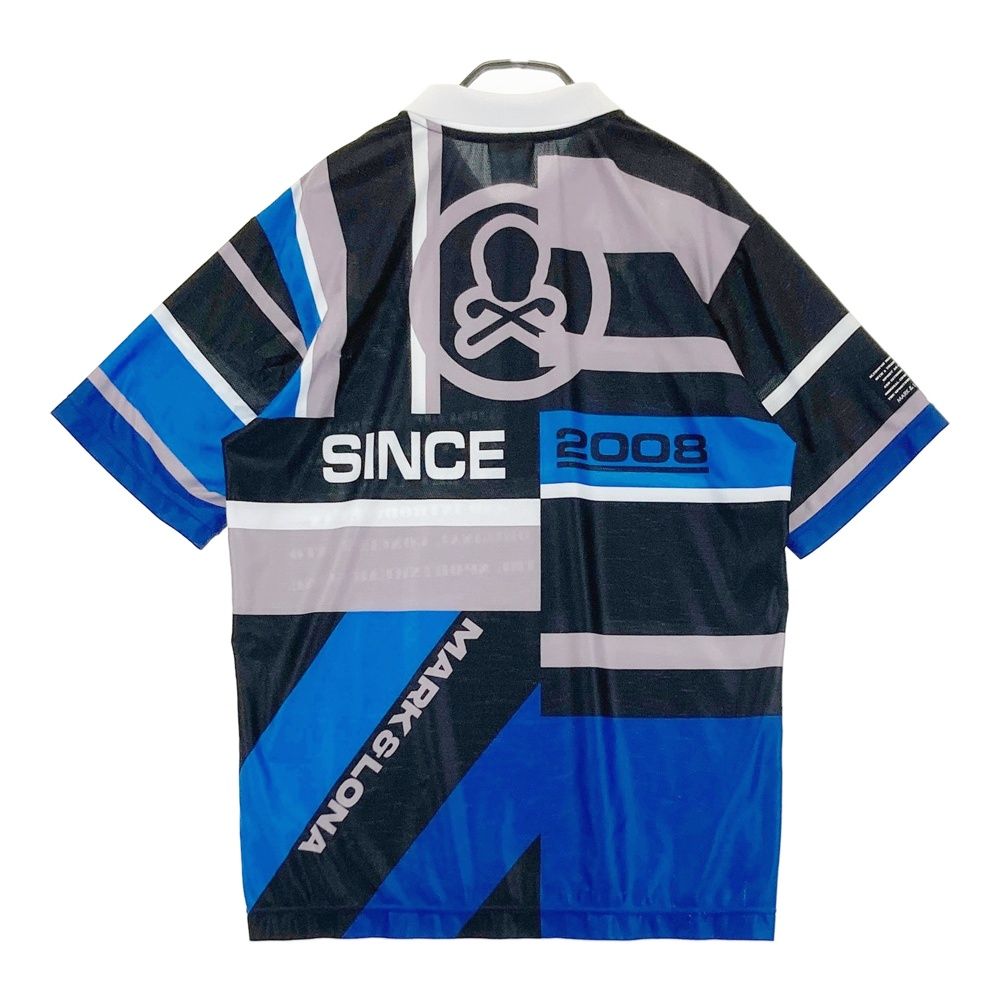 MARK & LONA ポロシャツ 48 ブルー サイズ：48 MARK&LONA マークアンドロナ 2025年モデル メッシュ 半袖