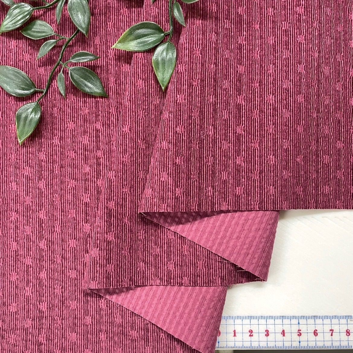 NO, 9498-2 102㎝幅 10m シャツコールプリント ワイン