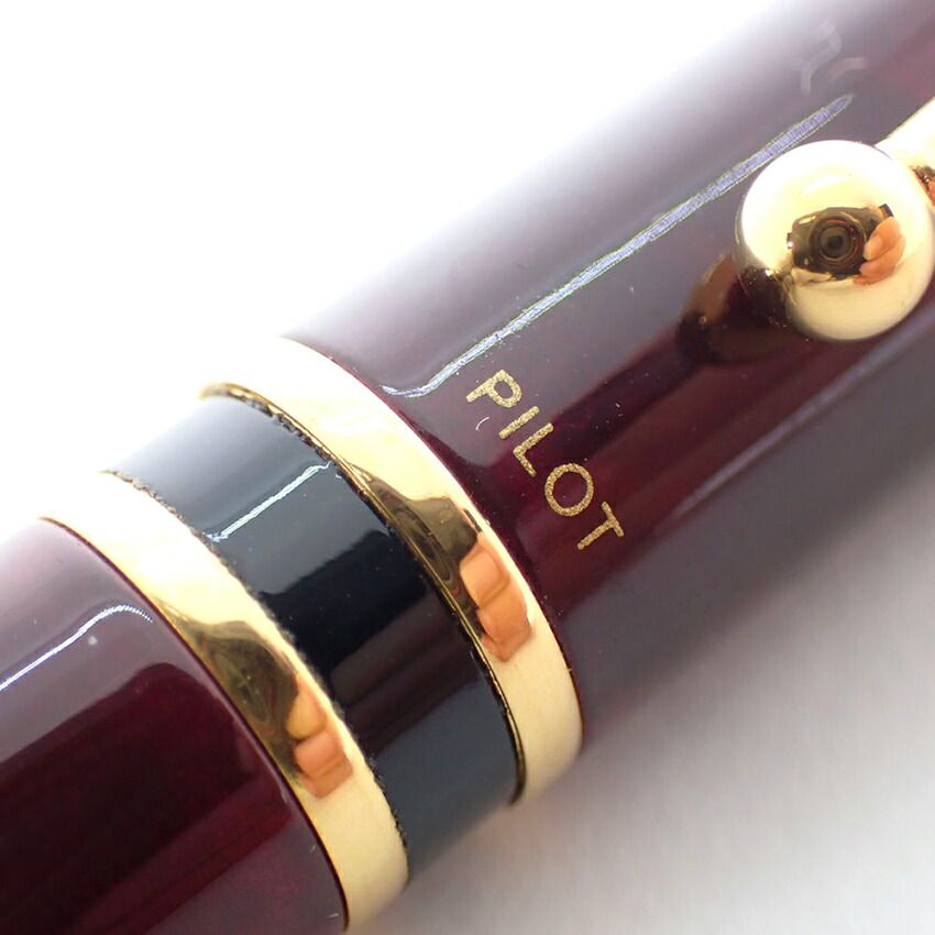 パイロット 七宝焼き ボルドー ゴールド金具 万年筆 ペン先14 K j 75 7
