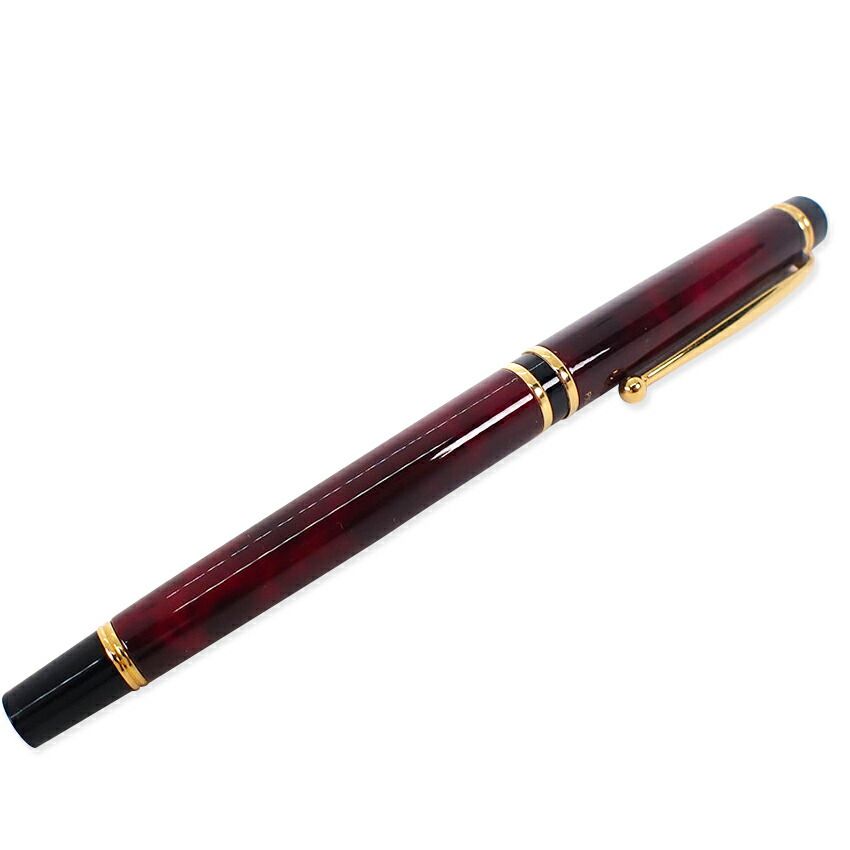 パイロット 七宝焼き ボルドー ゴールド金具 万年筆 ペン先14 K j 75 7