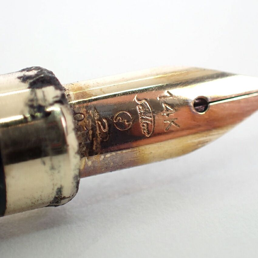 セーラー メタル シルバー×ブラック 万年筆 ペン先14K//j75-8 【公式通販】