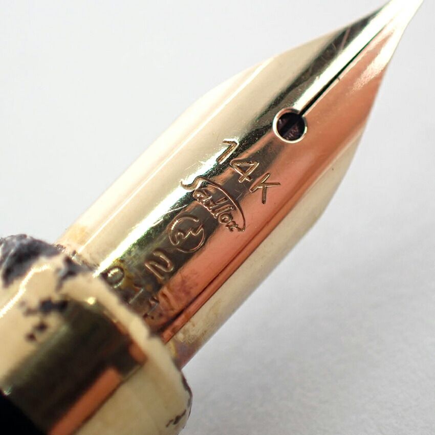セーラー メタル シルバー×ブラック 万年筆 ペン先14K//j75-8 【公式通販】
