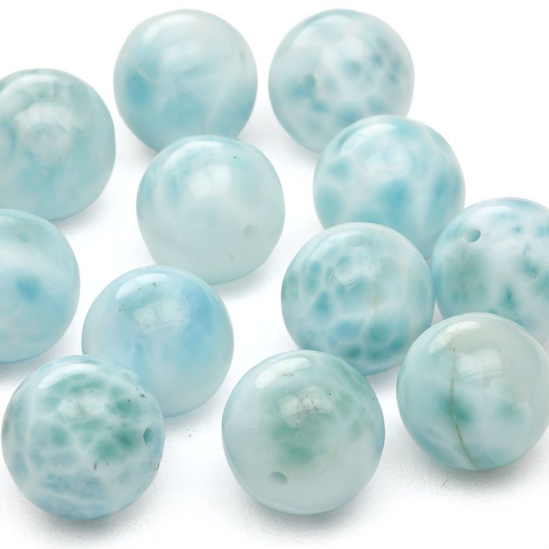 粒販売】ドミニカ産 ラリマー 丸玉 12mm【1粒販売】 / T142 LM12M