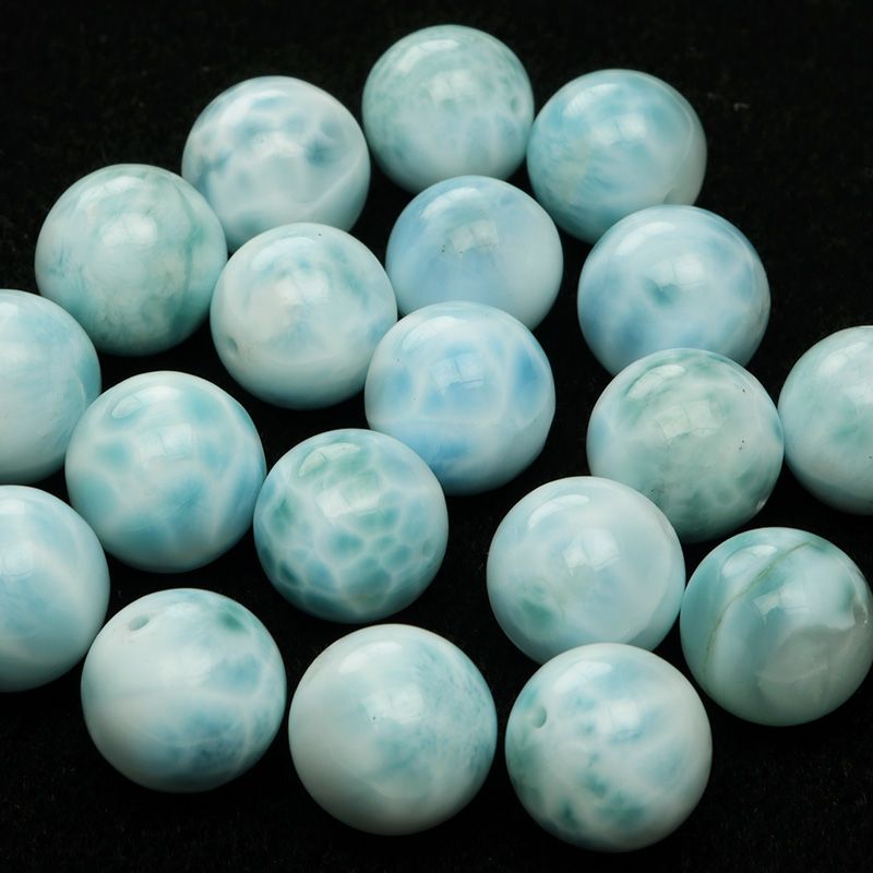 粒販売】ドミニカ産 ラリマー 丸玉 12mm【1粒販売】 / T142 LM12M