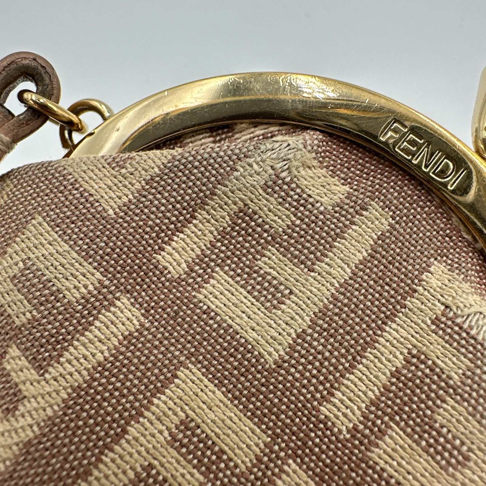 ▪️【訳あり】FENDI フェンディ ズッカ柄 がま口 コインケース 小銭
