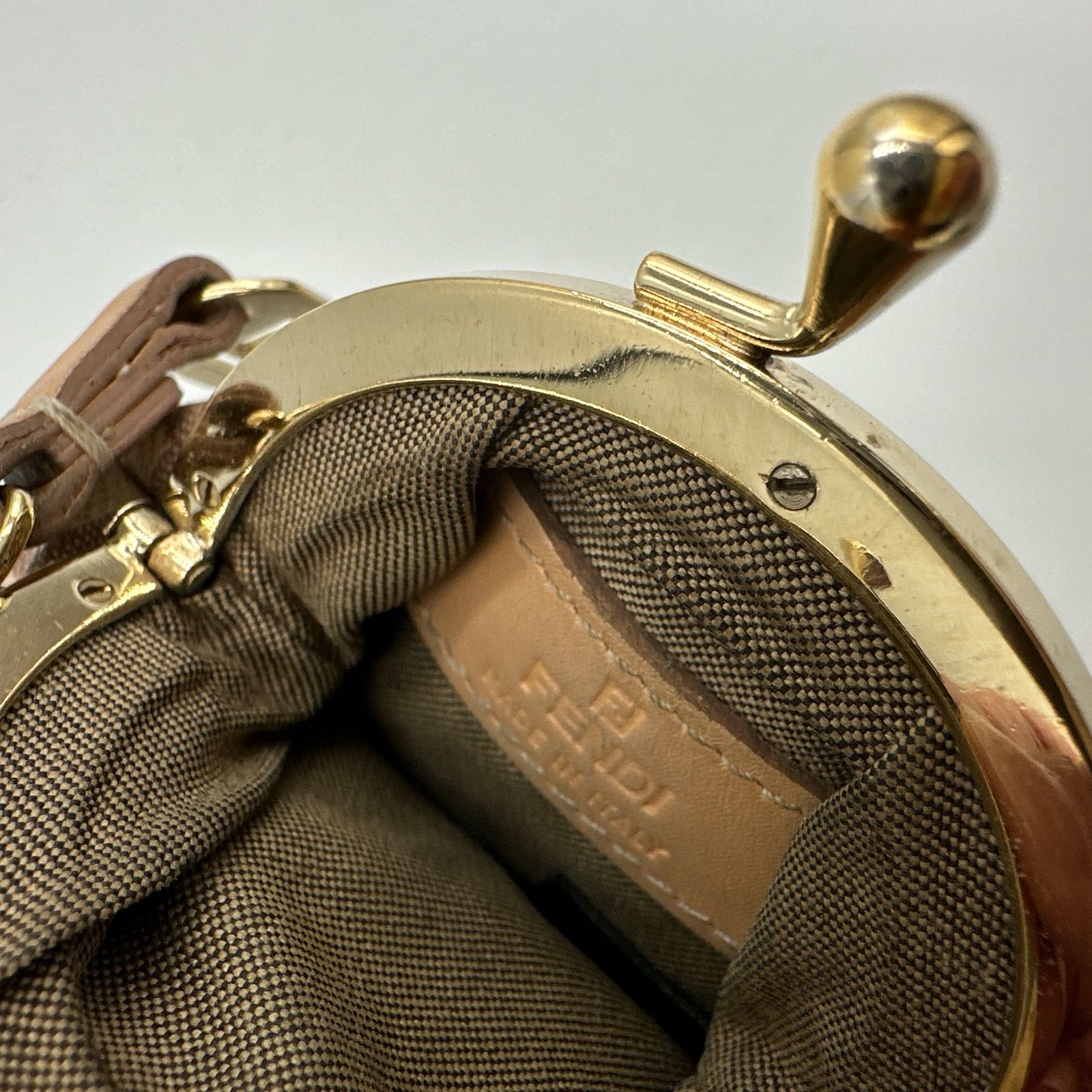 ▪️【訳あり】FENDI フェンディ ズッカ柄 がま口 コインケース 小銭