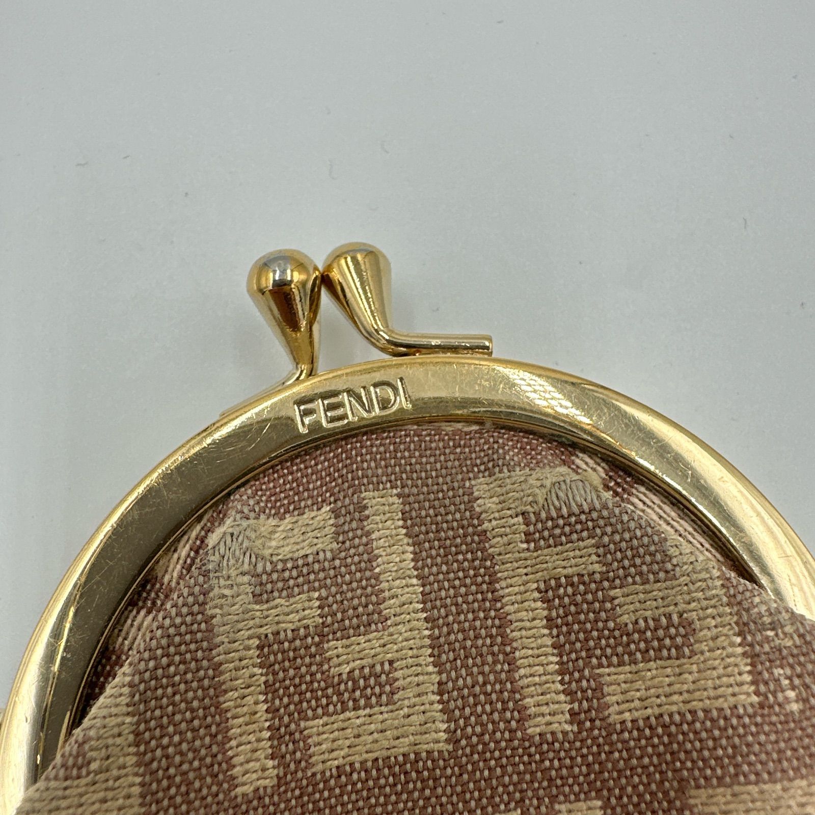 ▪️【訳あり】FENDI フェンディ ズッカ柄 がま口 コインケース 小銭