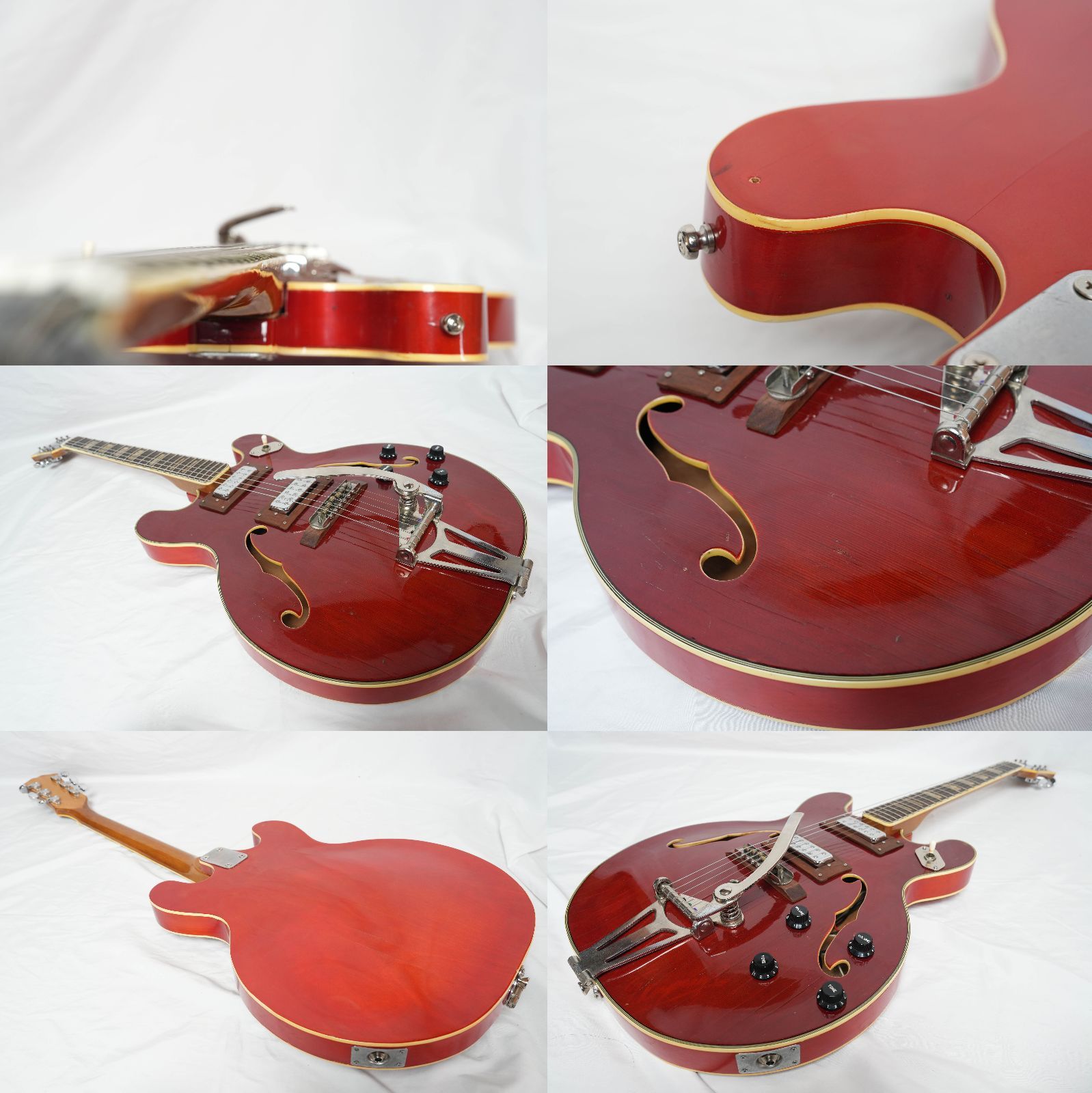 ☆Greco☆EG-135 Cherry ビザール 60年代フルアコモデル 日本製 現状品