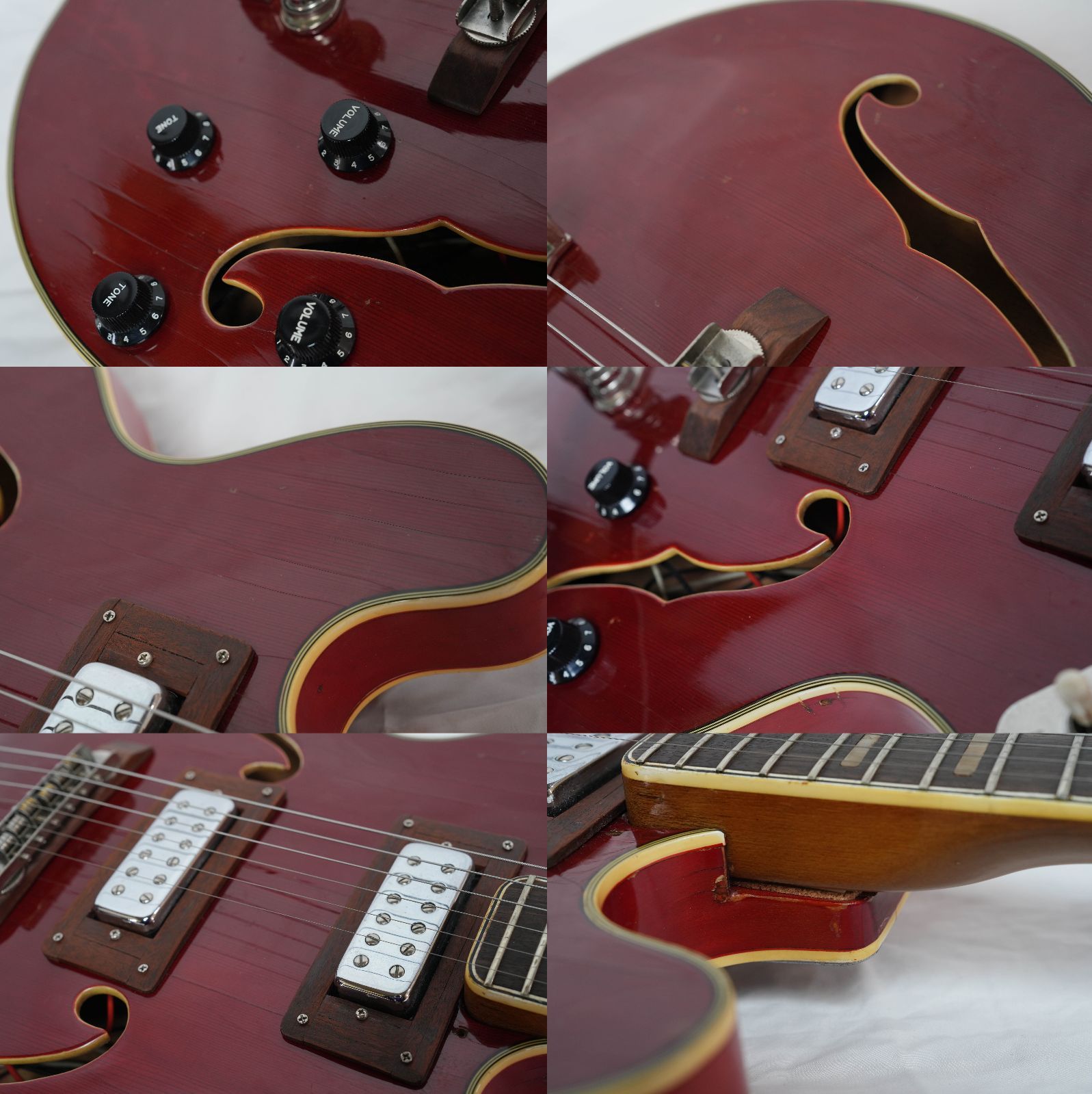 ☆Greco☆EG-135 Cherry ビザール 60年代フルアコモデル 日本製 現状品