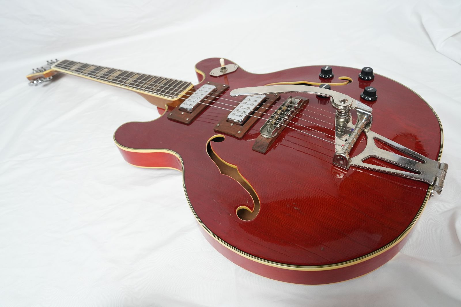☆Greco☆EG-135 Cherry ビザール 60年代フルアコモデル 日本製 現状品