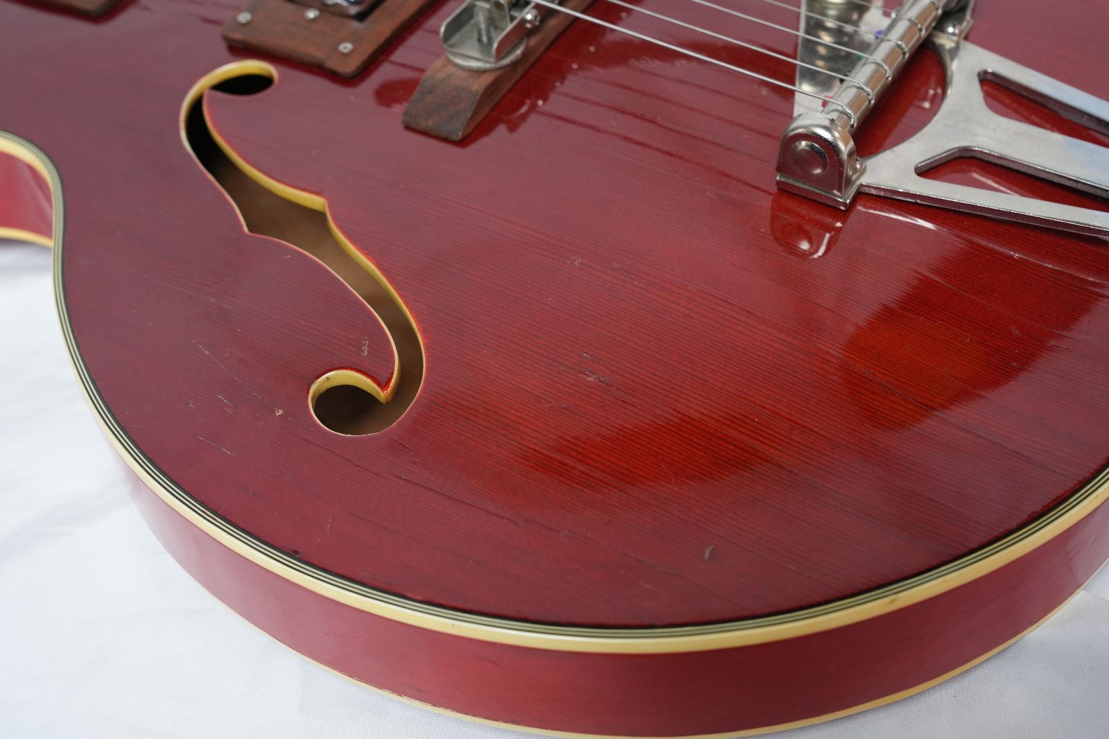 ☆Greco☆EG-135 Cherry ビザール 60年代フルアコモデル 日本製 現状品