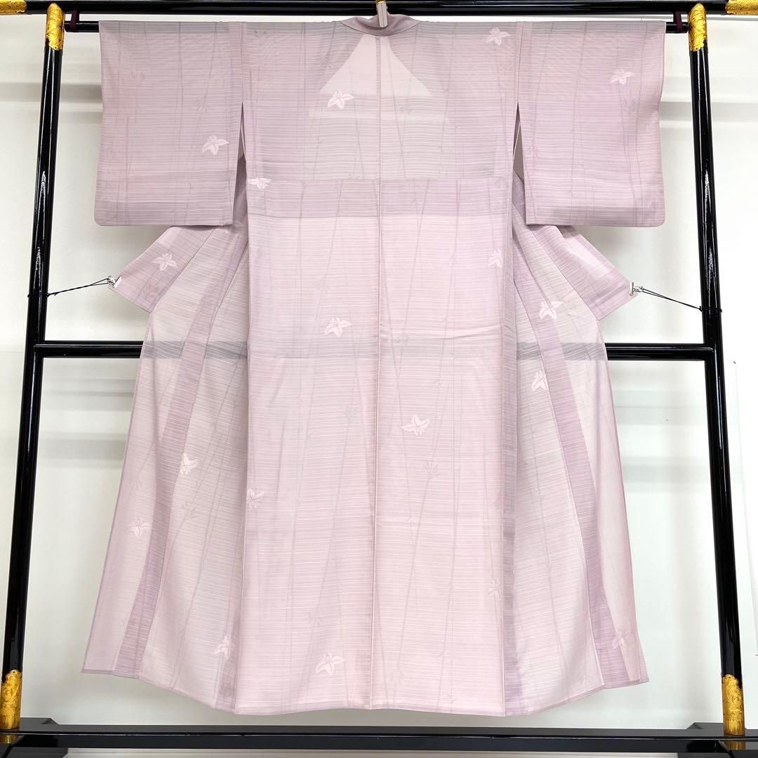 着物と帯 時流 SK 25742 s 正絹 夏着物 色無地 絽 地紋 ピンク