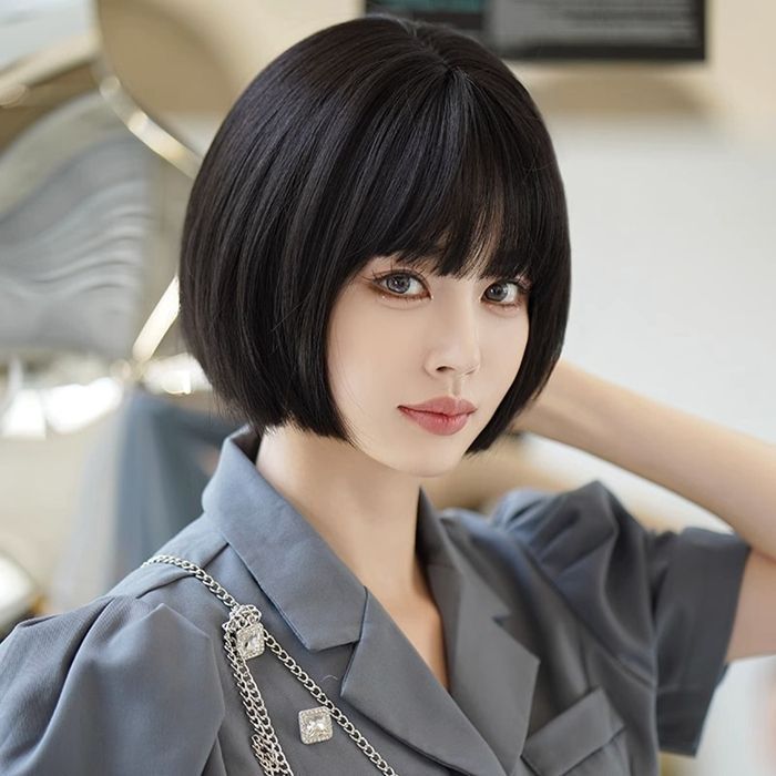 ショートウイッグ　前髪あり ウィッグ ショート フルウィッグ 女性 ウイッグ ボブ レディーズ