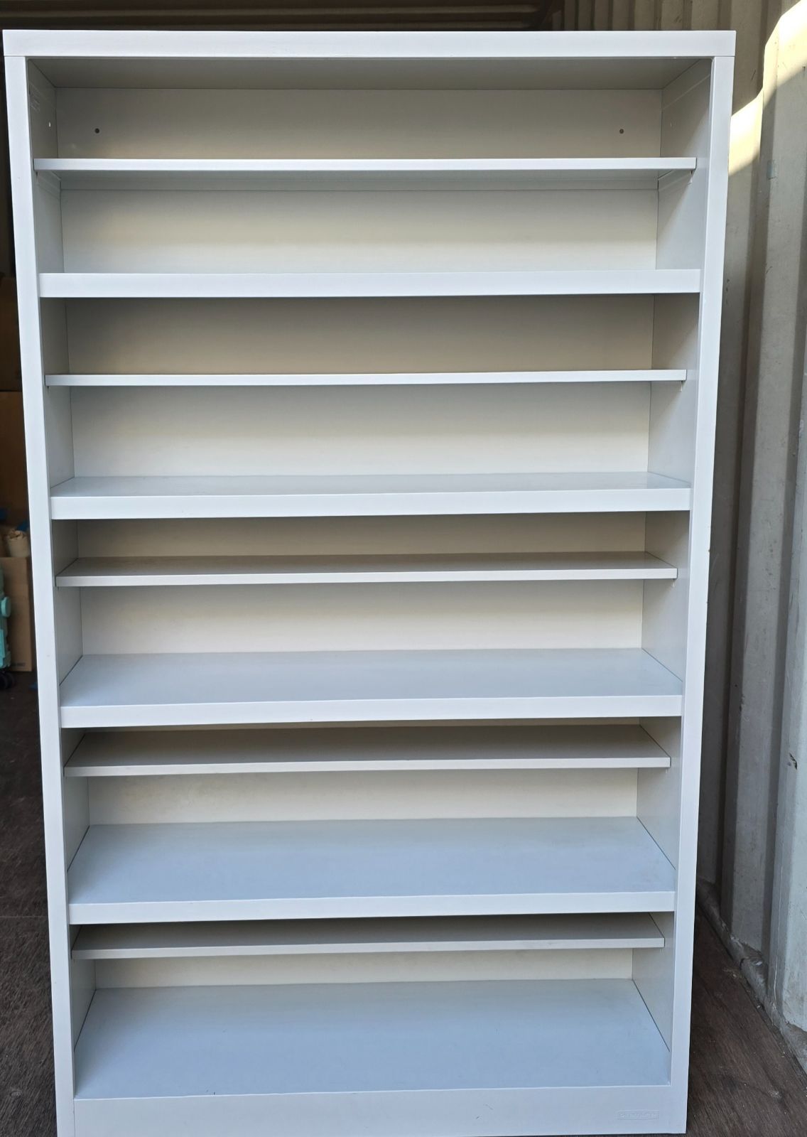 164 地域 販売商品 業務用に最適 大容量 スチール製 9段 大型シューズラック グレー