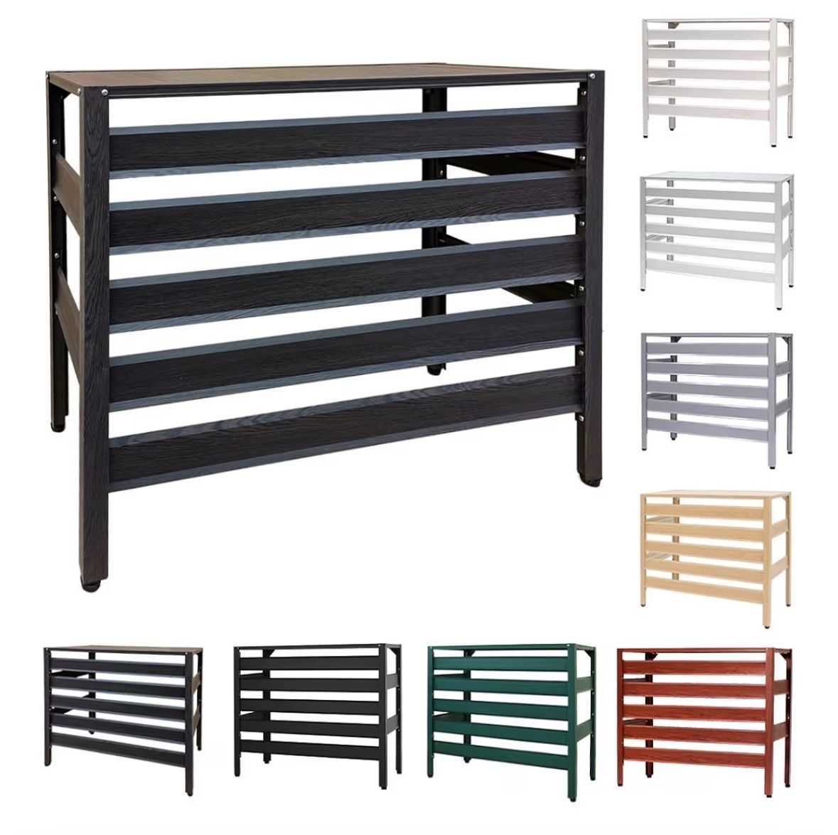 アルマックス(Almax) アルミ製 室外機カバー (ダークブラウン) アルミ