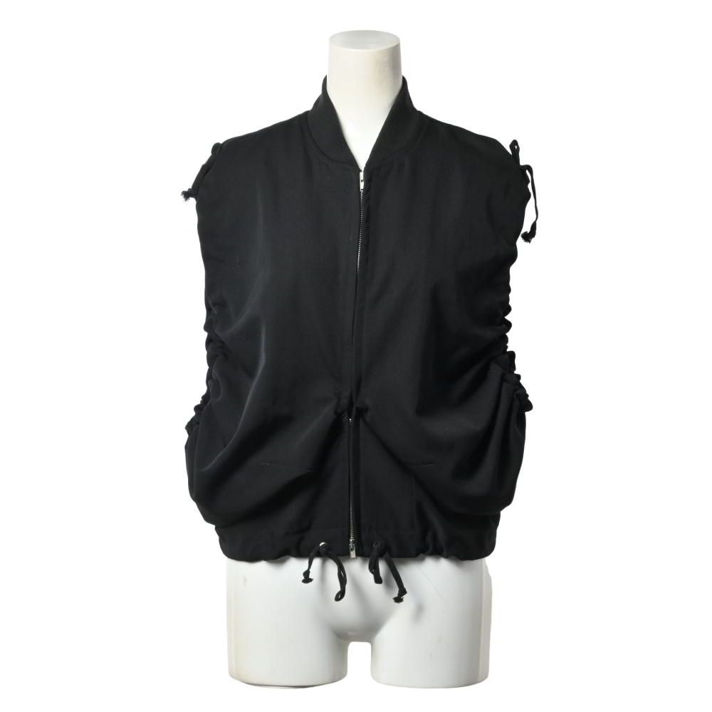 COMME des GARCONS AD 1990 ウール 変形 ジップ ベスト