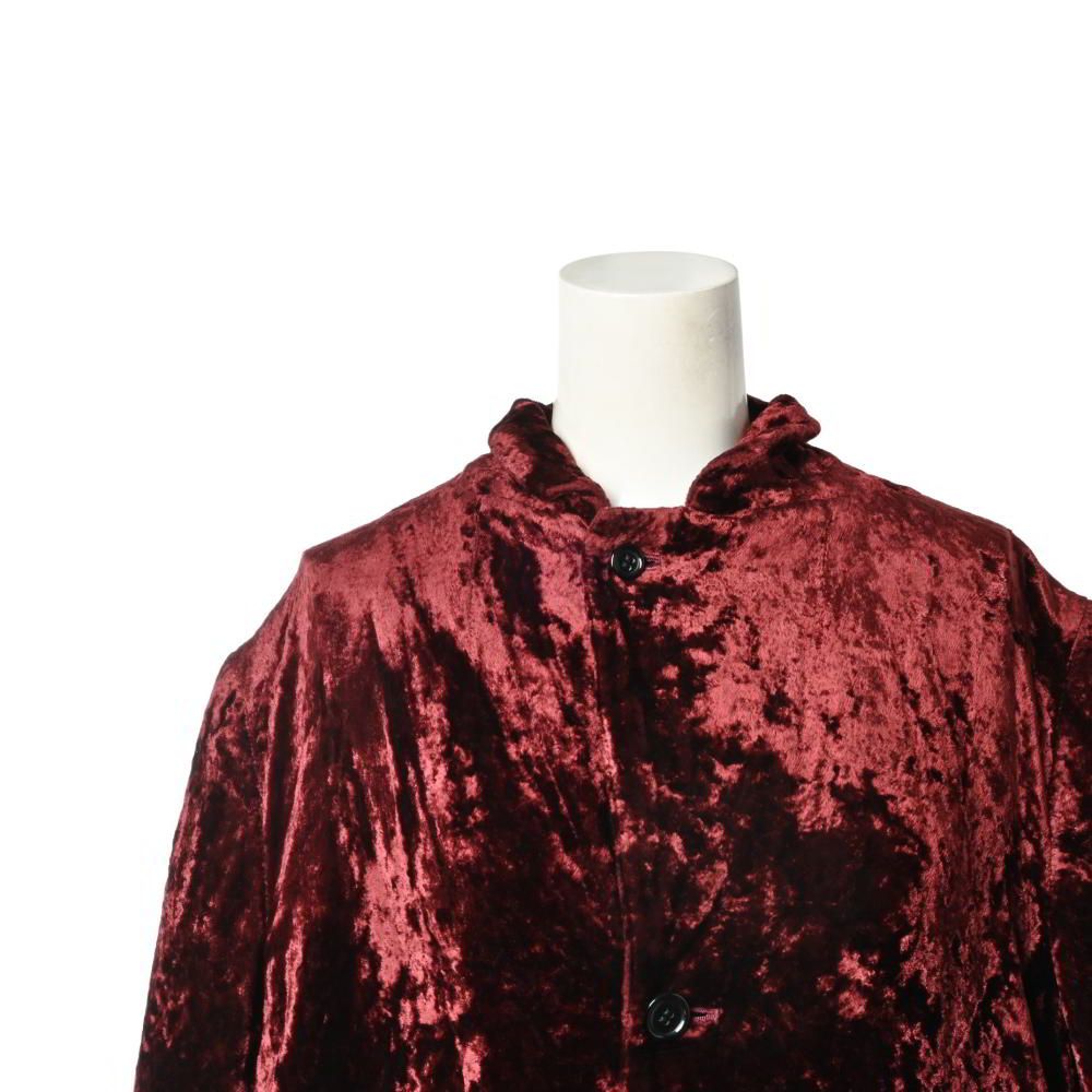 コムデギャルソン　ベルベットジャケット COMME des GARCONS ベルベット ワイヤー ロングジャケット - メルカリ
