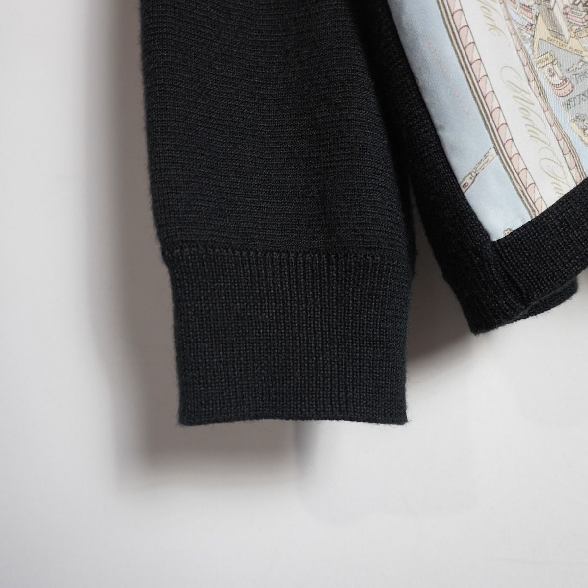 国内正規 美品 23AW Supreme シュプリーム Silk Map Cardigan シルク