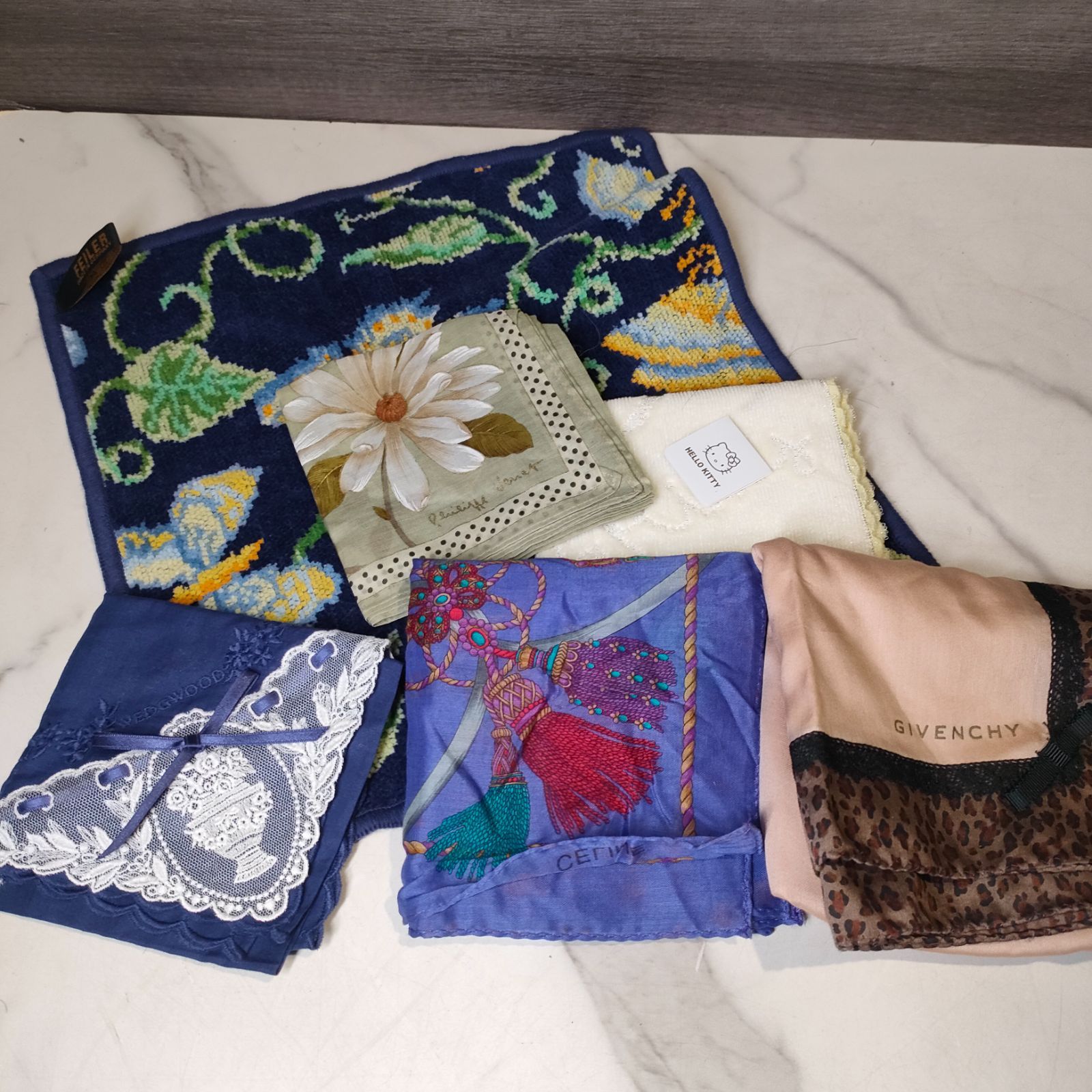 ⑯【新品・未使用・美品】ブランド ハンカチ まとめて 6枚 FEILER