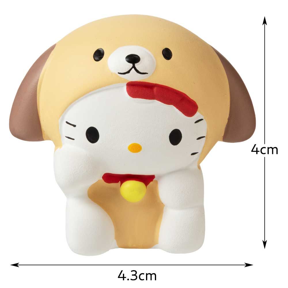 ハローキティ 十二支物語 戌 金運 最強開運 ストラップ ハローキティ十二支開運占い 戌・いぬ はろうきてぃ 陶製の人形の中に