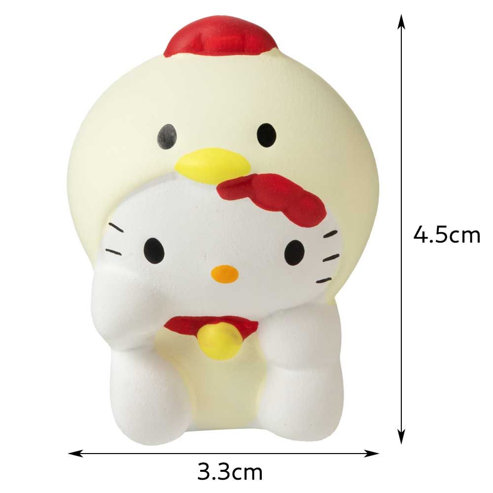 ハローキティ十二支開運占い 酉・とり はろうきてぃ 陶製の人形の中に