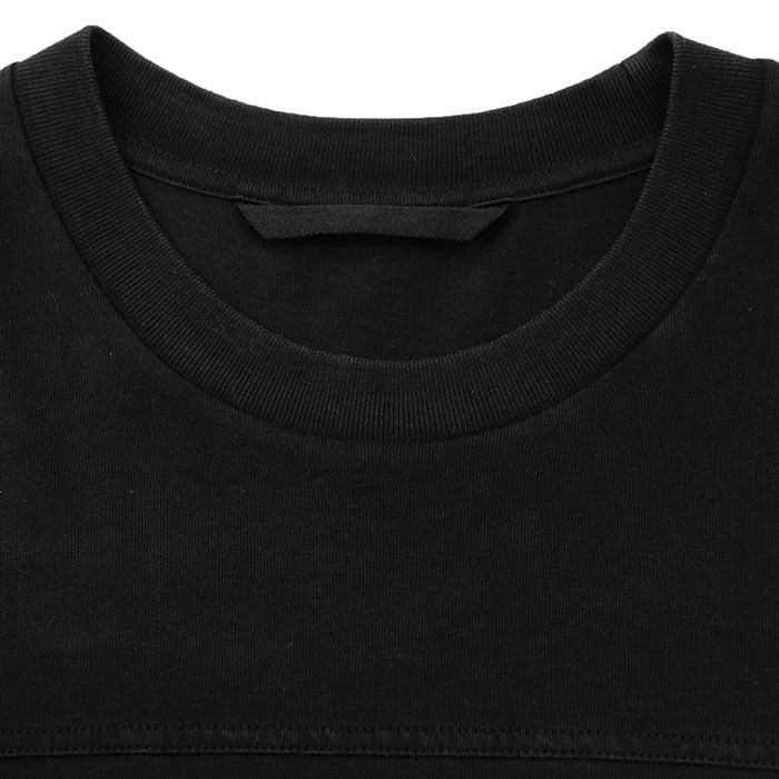 MONCLER モンクレール Tシャツ フットボール SS TSHIRT 製 ロゴ グリッタープリント クルーネック ロングスリーブ 丸首 半袖 コットン カットソー トップス メンズ XL ブラック シルバー 黒 銀色 トルコ製 トレンチコート その他 