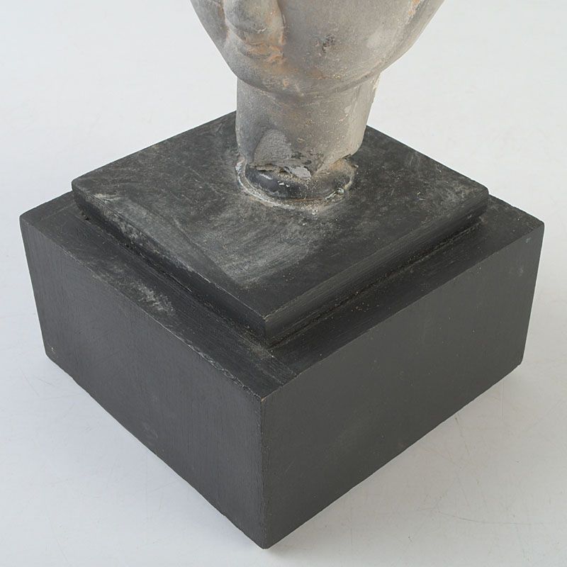 中国 古い兵馬俑 頭俑 唐木台付 N S447 - メルカリ