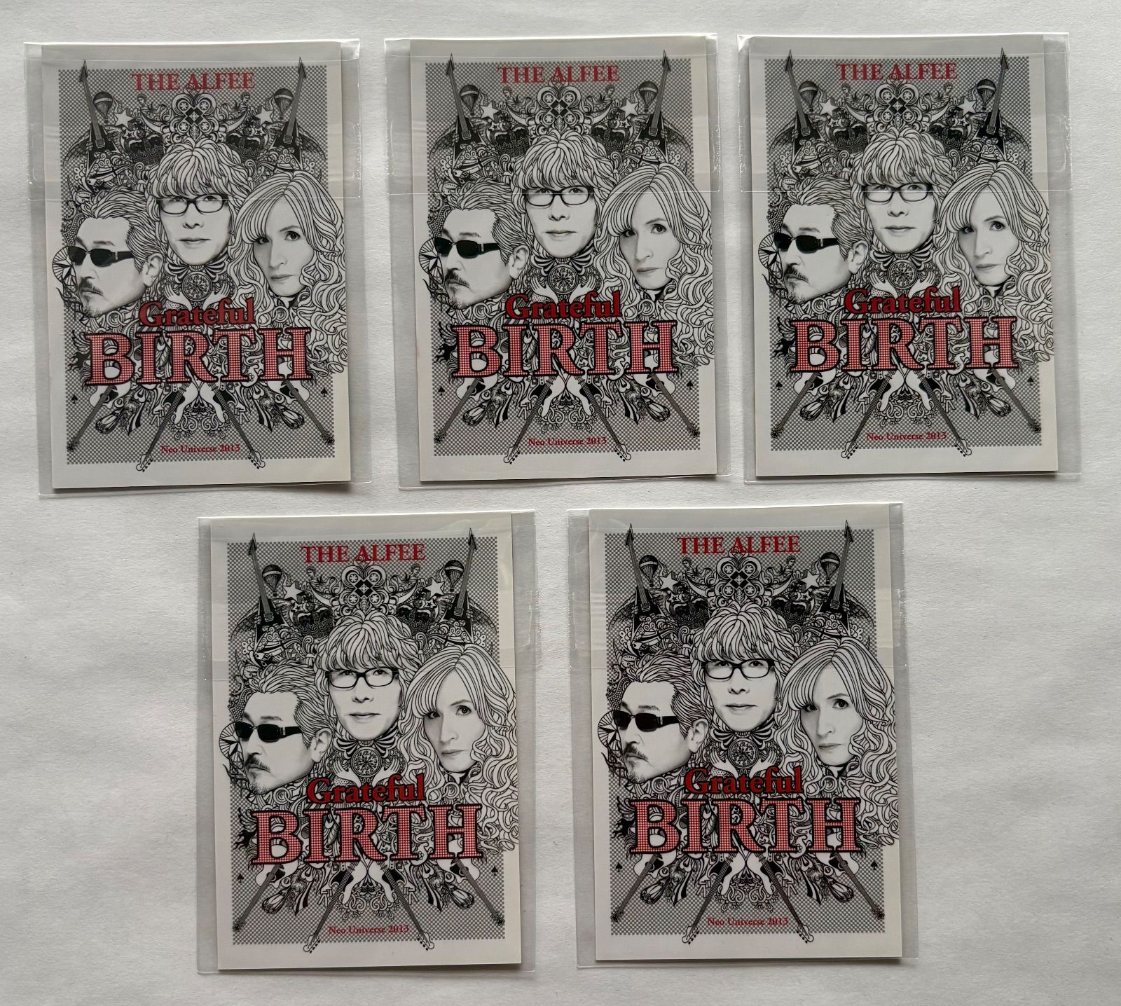 THE ALFEE グッズ Grateful Birth Neo Universe 2013 トレカ 5枚