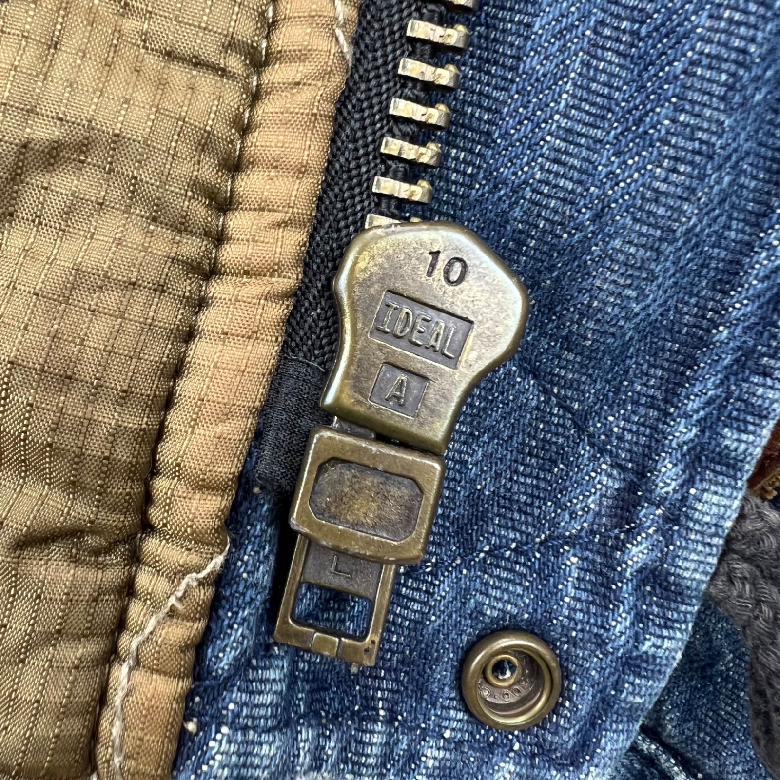 BLUE WAY 00s y2k archive denim N-2B flight jacket L ブルーウェイ