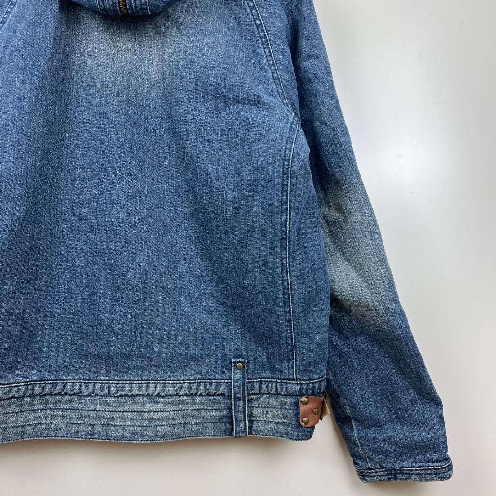 BLUE WAY 00s y2k archive denim N-2B flight jacket L ブルーウェイ