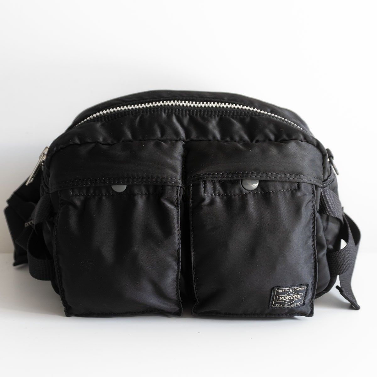 美品】PORTER 【タンカー ナイロン ウエストバッグ】ポーター ブラック