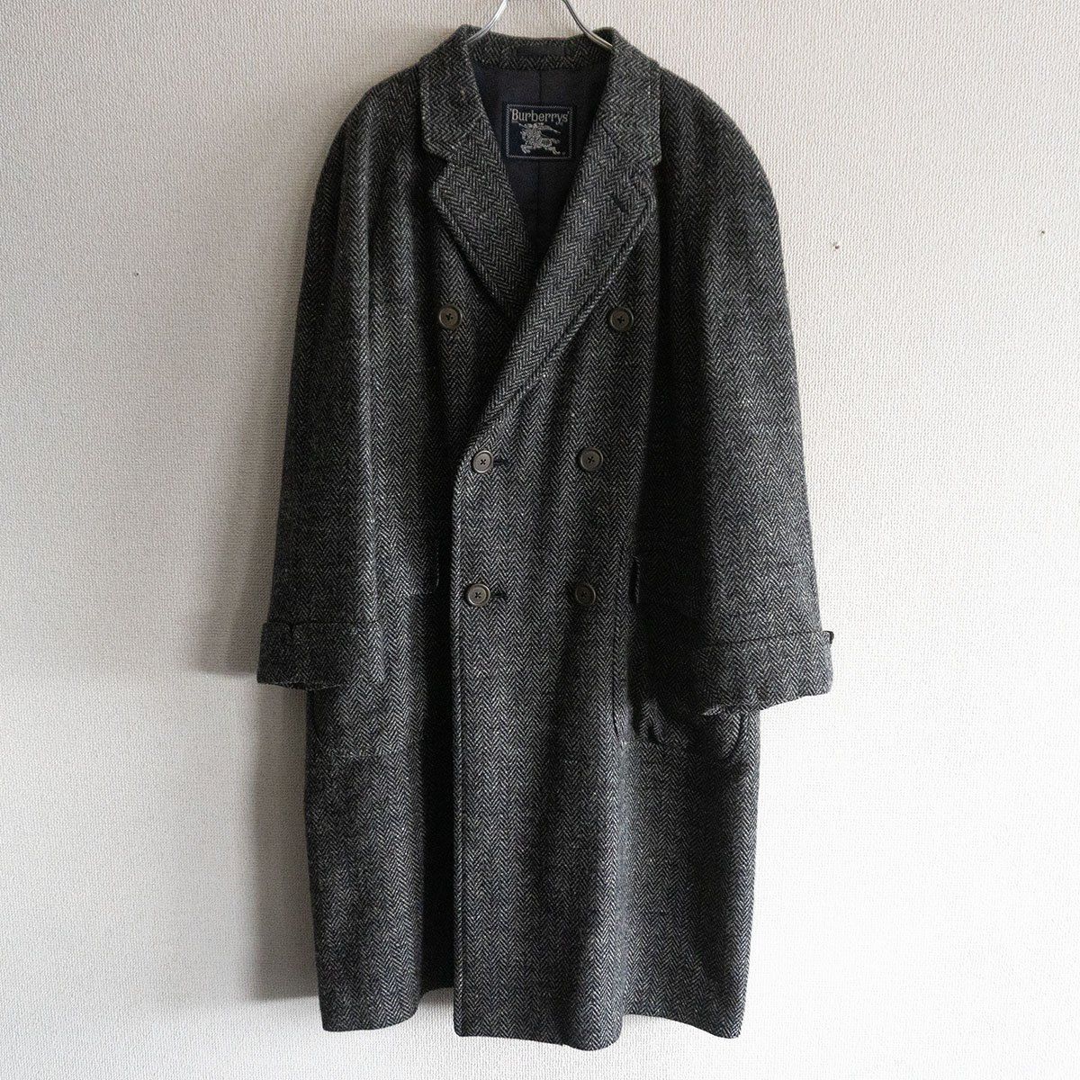 最高級】BURBERRYS【ブリティッシュツイード ダブルブレスト コート
